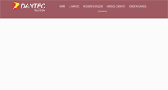 Desktop Screenshot of dantectelecom.com.br